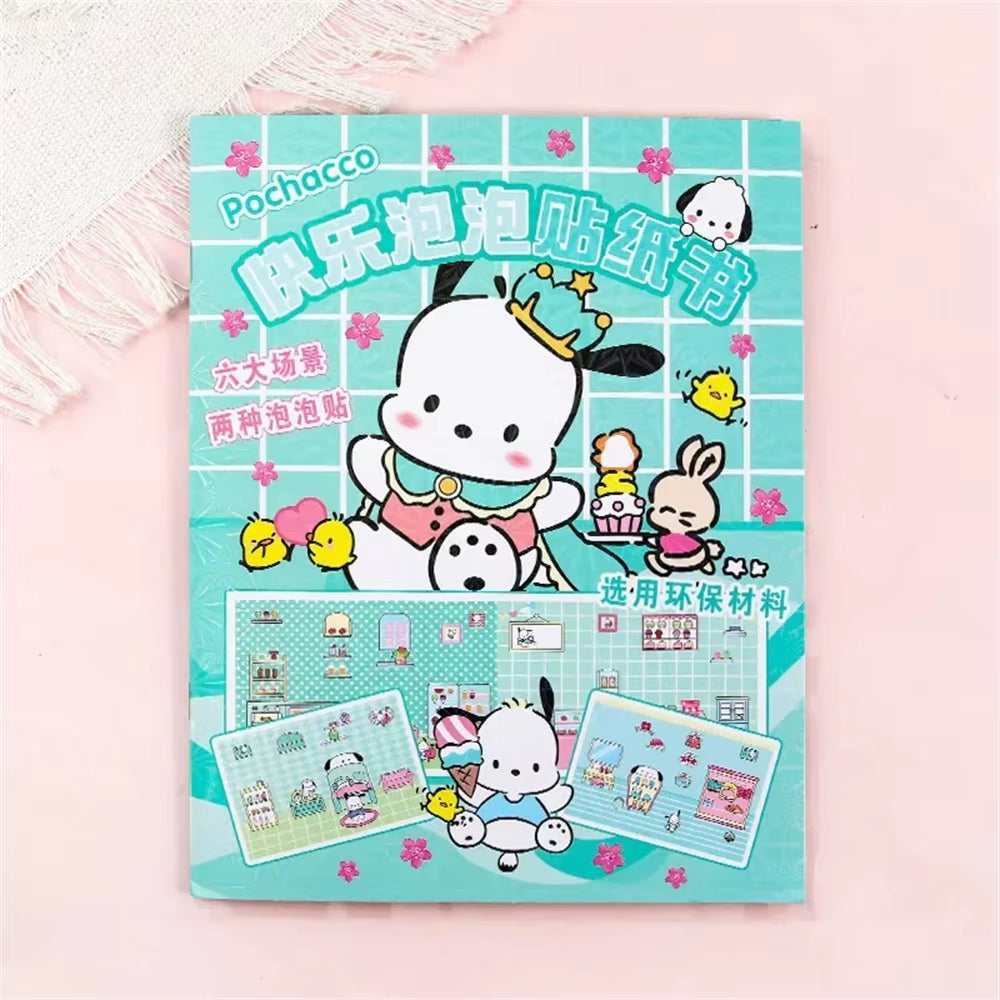 Discover the Magic of Sanrio with the Kuromi My Melody 3D Bubble Sticker Book - A Creative Gift for Girls 12+!
