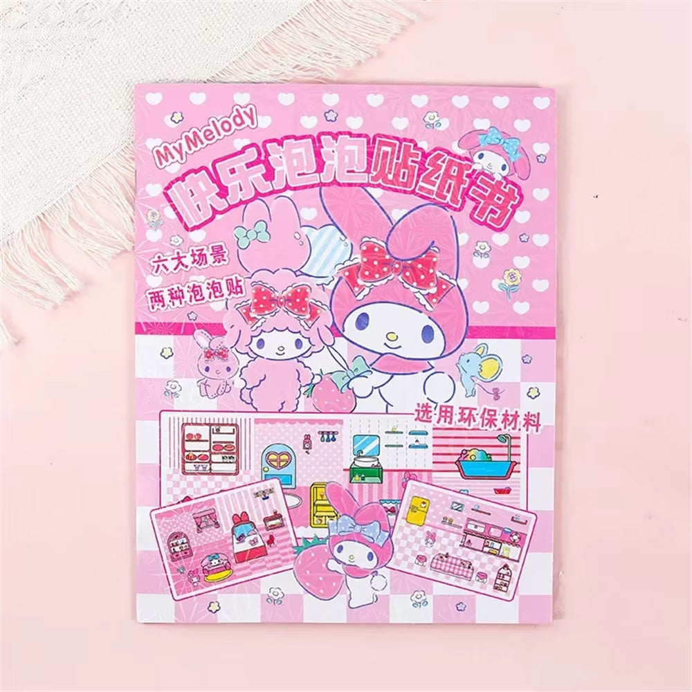 Discover the Magic of Sanrio with the Kuromi My Melody 3D Bubble Sticker Book - A Creative Gift for Girls 12+!