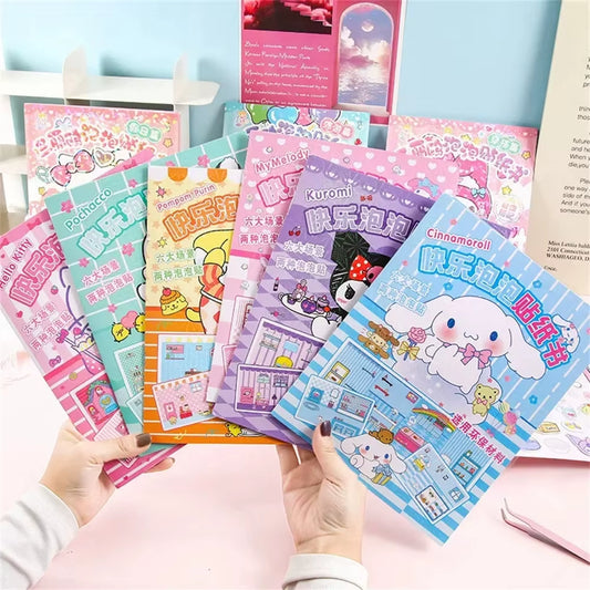 Discover the Magic of Sanrio with the Kuromi My Melody 3D Bubble Sticker Book - A Creative Gift for Girls 12+!