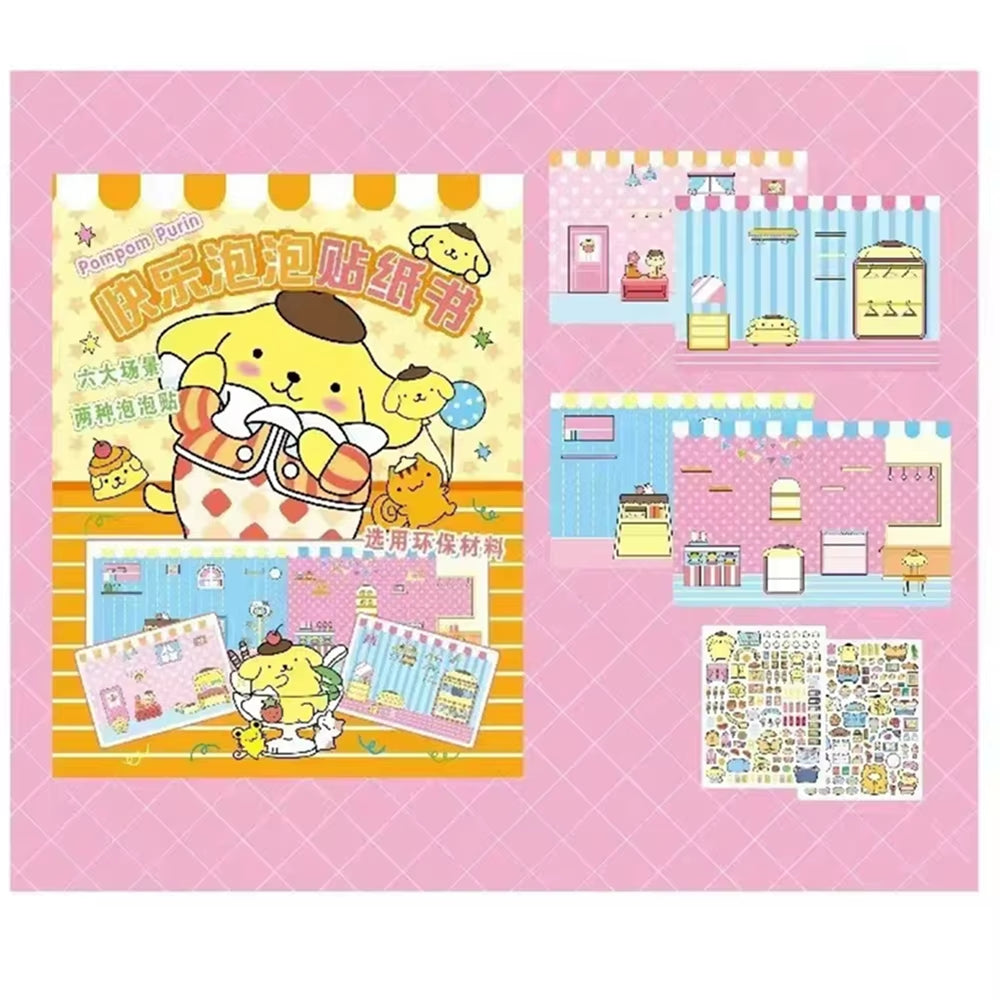 Discover the Magic of Sanrio with the Kuromi My Melody 3D Bubble Sticker Book - A Creative Gift for Girls 12+!