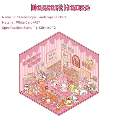 Unleash Creativity with the Sanrio Hello Kitty 3D Sticker Set – Perfect for DIY Fun and Whimsical Crafts!