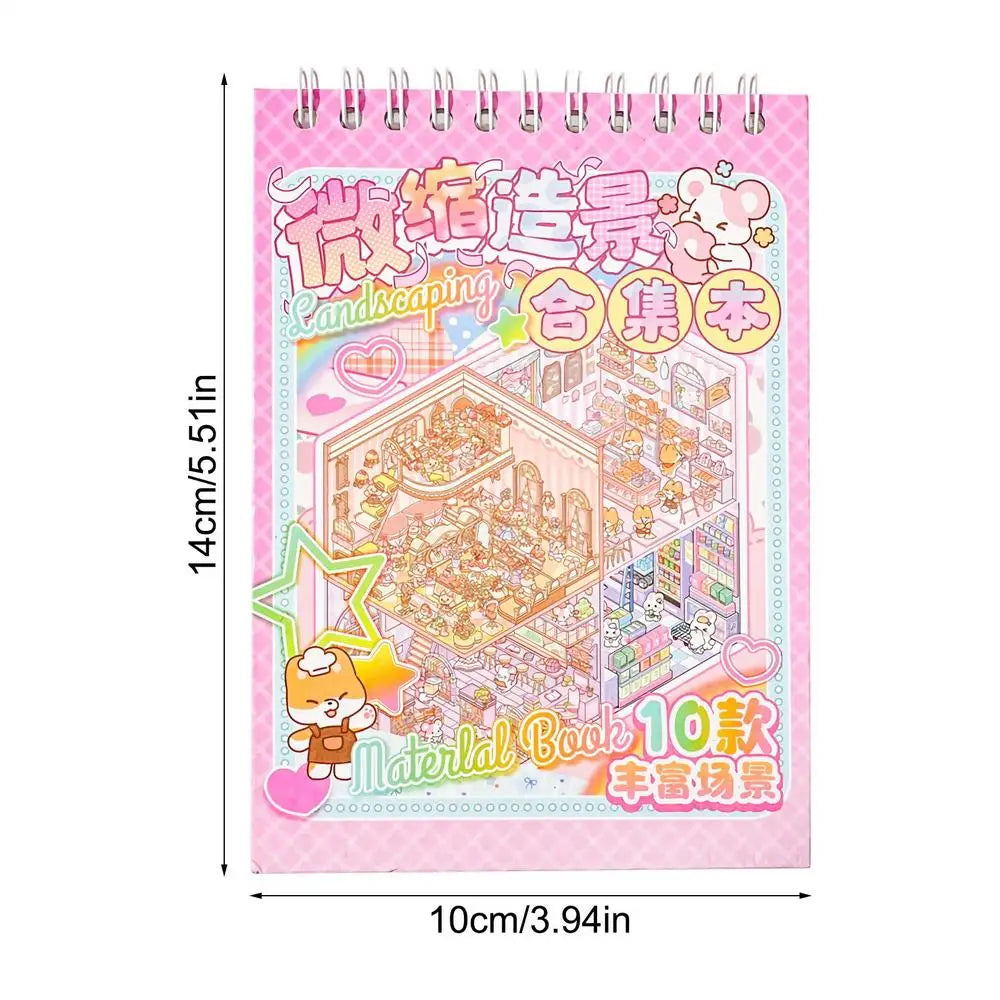 Transform Your Projects with 3D Cartoon Scenery Stick Art - Waterproof Miniature Stickers for Creative Fun!