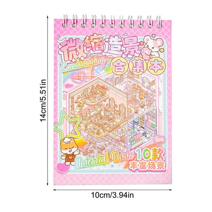 Transform Your Projects with 3D Cartoon Scenery Stick Art - Waterproof Miniature Stickers for Creative Fun!