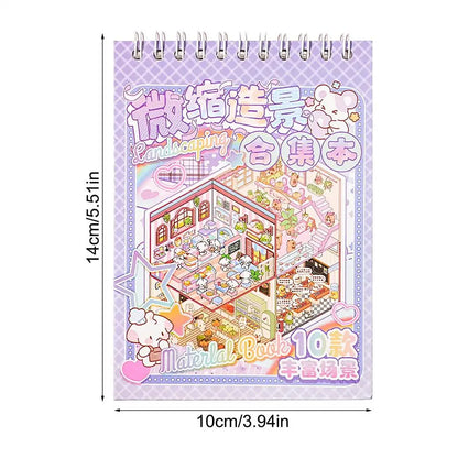 Transform Your Projects with 3D Cartoon Scenery Stick Art - Waterproof Miniature Stickers for Creative Fun!