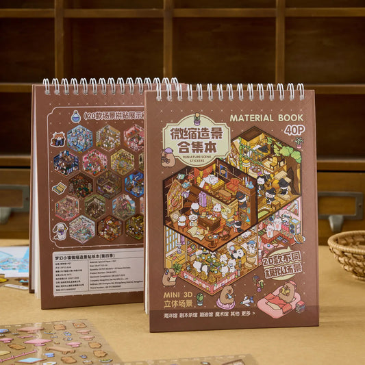 Creative Adventure Awaits: 40Pcs 20In1 3D Landscape Stickers Collection for Kids - Perfect for DIY Fun, Festivals, and Birthdays!