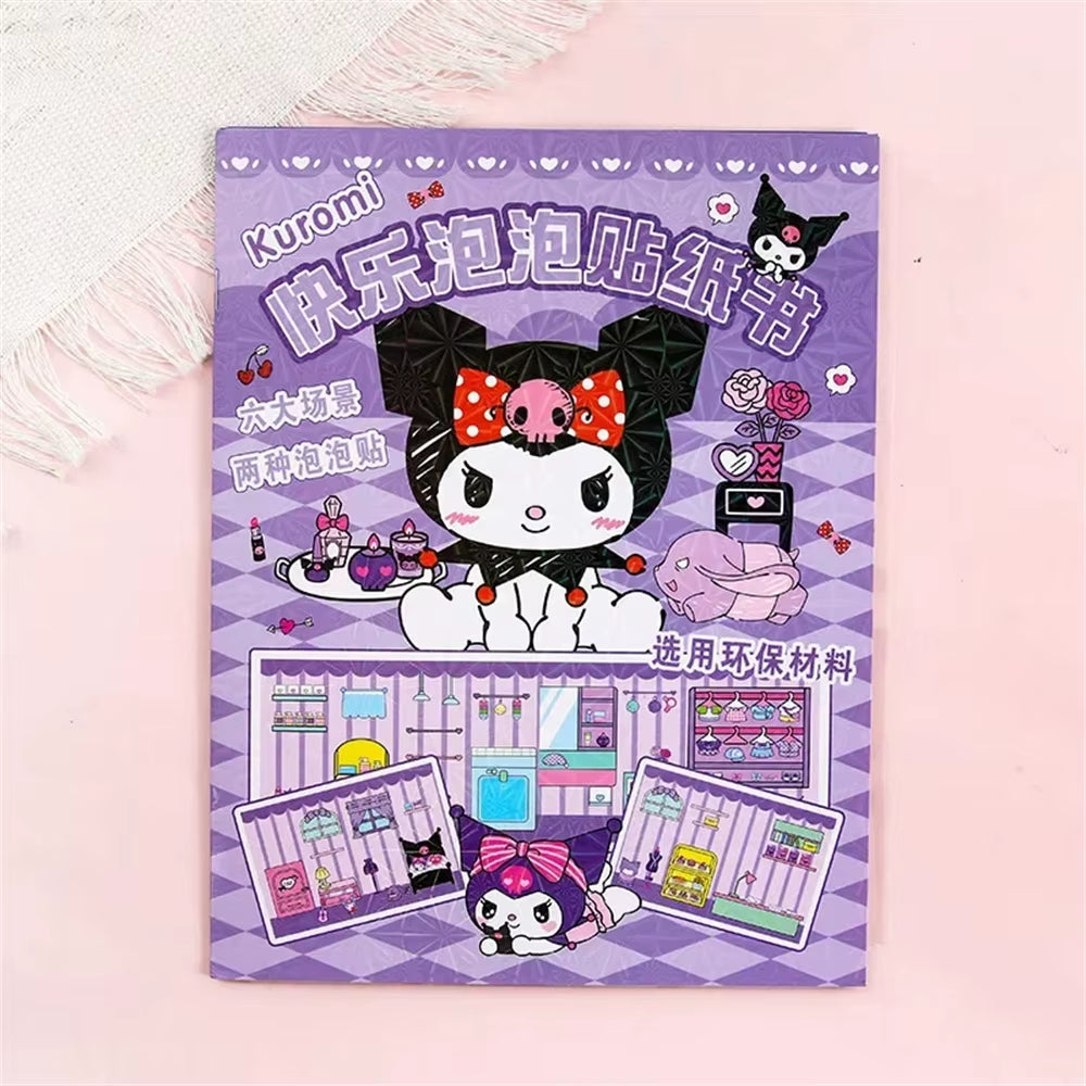 Discover the Magic of Sanrio with the Kuromi My Melody 3D Bubble Sticker Book - A Creative Gift for Girls 12+!